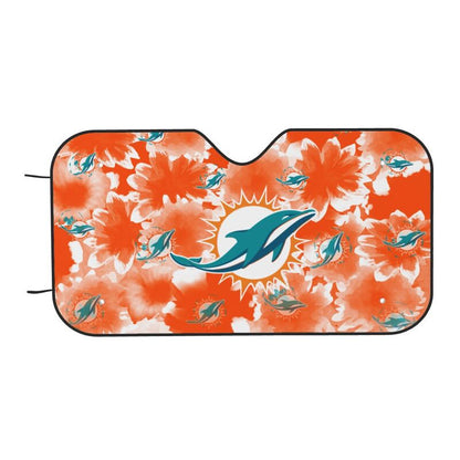 Miami Dolphins Printed multi size car front windshield sunshade car windshield sunshade