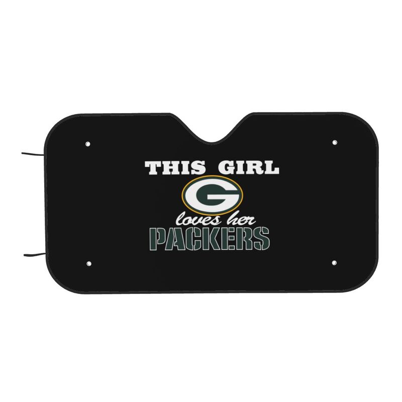 Green Bay Packers Printing multi size car front windshield sunshade car windshield sunshade