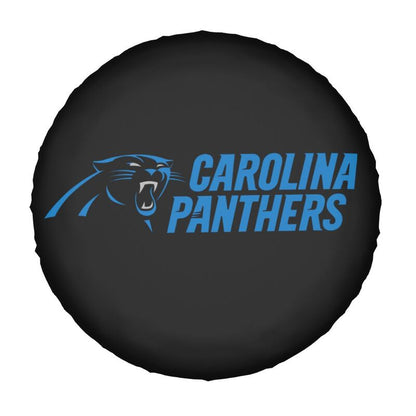 Carolina Panthers 2 car dustproof sunscreen tyre protective cover Tyre protective cover