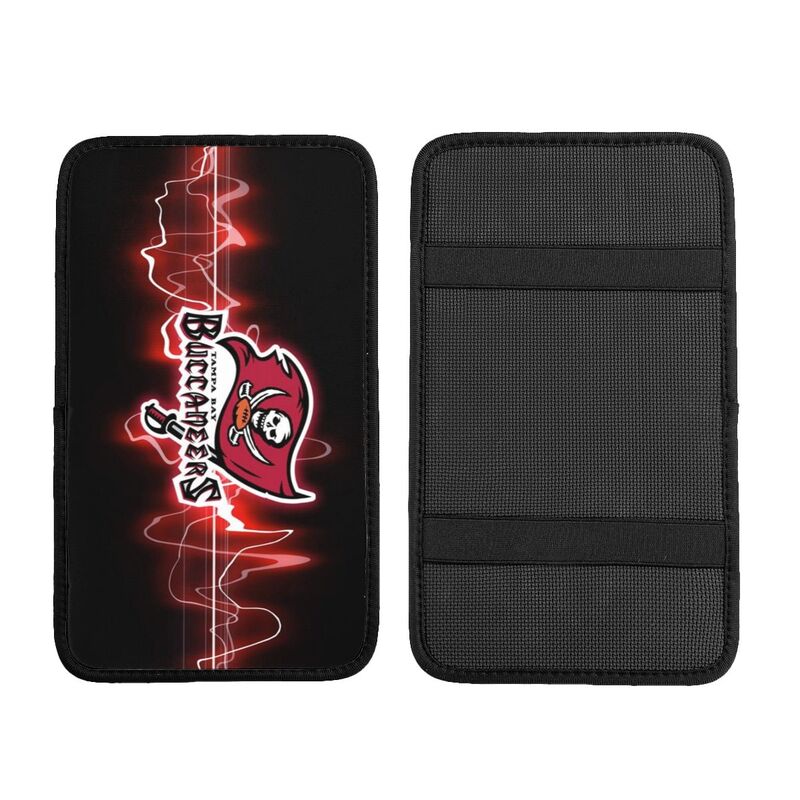 Car armrest box pad Tampa Bay Buccaneers 5 Printed center armrest box pad protective pad