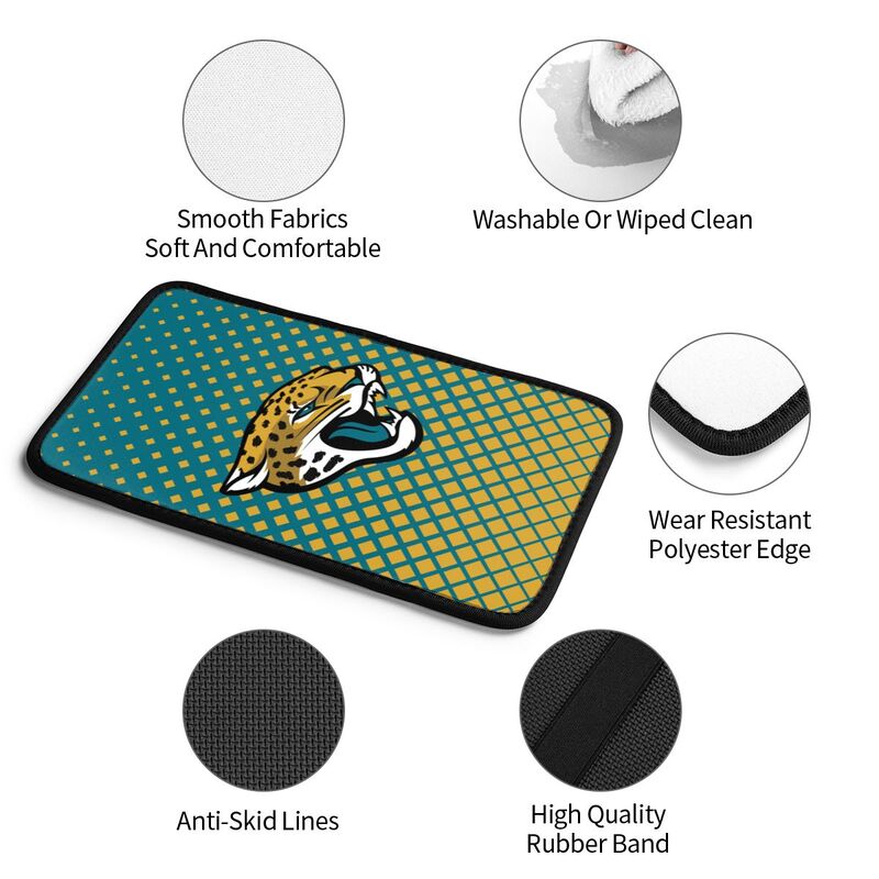 Jacksonville Jaguars Car handrail box cushion Personalized printed car armrest cover