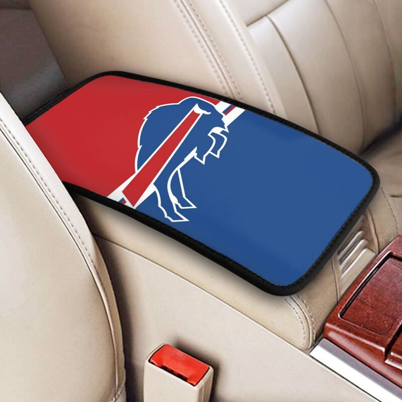 Car armrest box pad Buffalo Bills 2 Printed central armrest box cushion protective pad