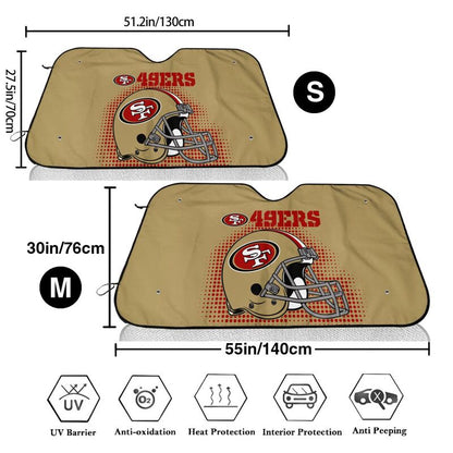 San Francisco 49ers Printing car front windshield sunshade car windshield sunshade multi size