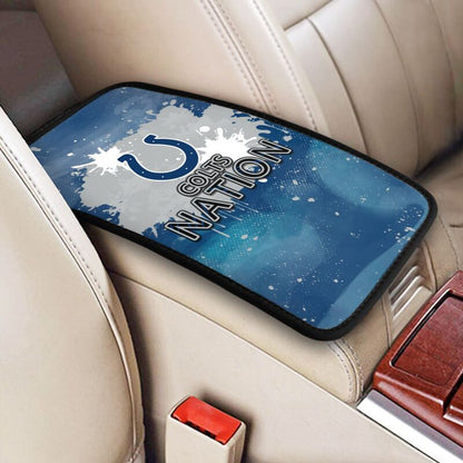 Indianapolis Colts print car center console armrest pad Car armrest box protective cover