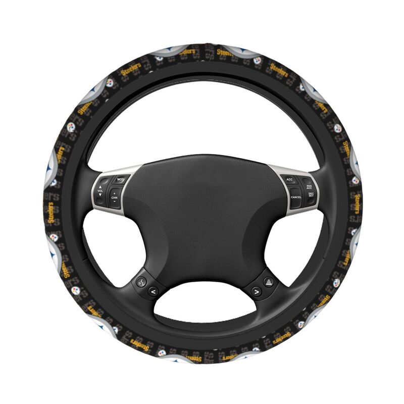 Pittsburgh Steelers Printed elastic steering wheel cover breathable protective cover
