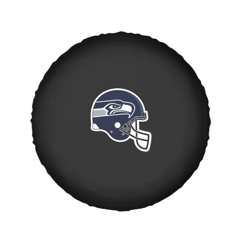 Seattle Seahawks 2 Car tire protective cover waterproof and dustproof tire cover