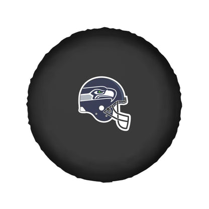 Seattle Seahawks 2 Car tire protective cover waterproof and dustproof tire cover