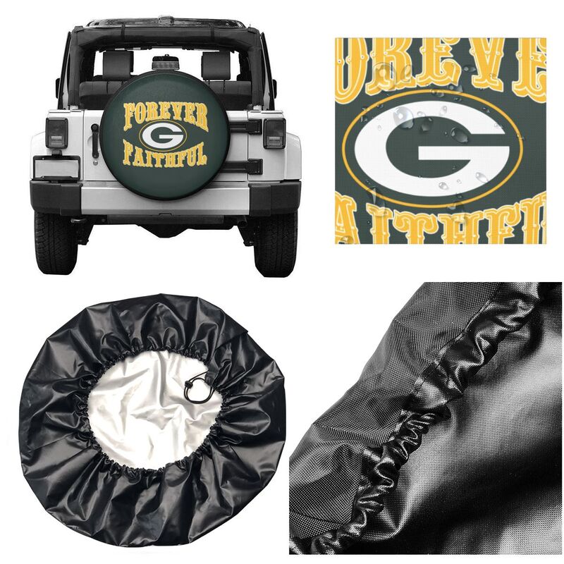Green Bay Packers Printing car spare tire dust protection cover tire protection cover