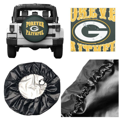 Green Bay Packers Printing car spare tire dust protection cover tire protection cover