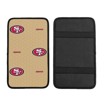 Car armrest box pad San Francisco 49ers 2 Printed center armrest box pad protective pad