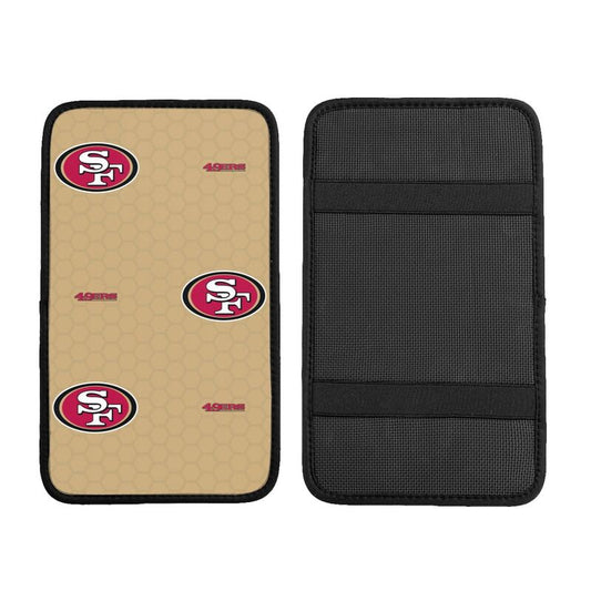Car armrest box pad San Francisco 49ers 2 Printed center armrest box pad protective pad