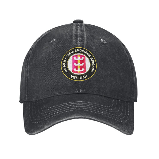 US Army 130th Engineer Brigade Printed unisex baseball cap adjustable cap outdoor sun hats trucker hat