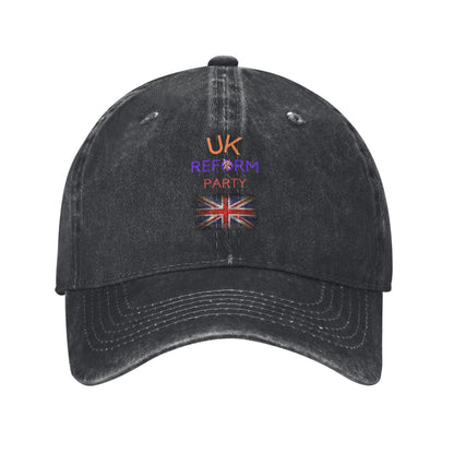 Uk Reform Party Today Printed unisex baseball cap adjustable cap outdoor sun hats trucker hat
