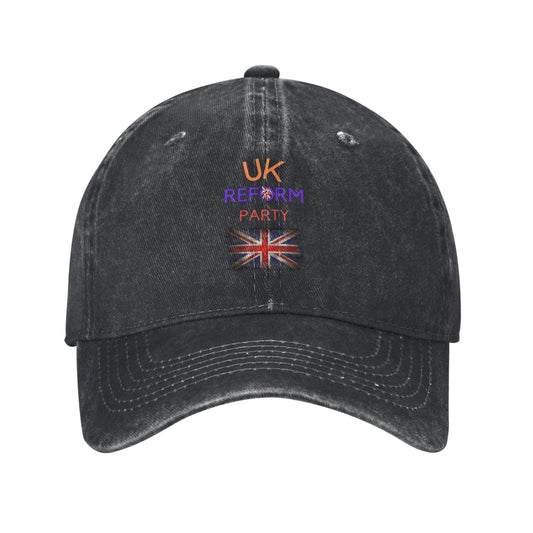 Uk Reform Party Today Printed unisex baseball cap adjustable cap outdoor sun hats trucker hat