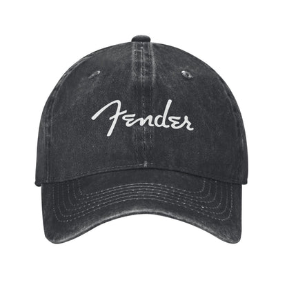 Fender Print Printed unisex baseball cap adjustable cap outdoor sun hats trucker hat