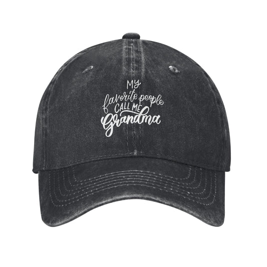 My Favorite People Call Me Grandma Printed unisex baseball cap adjustable cap outdoor sun hats trucker hat