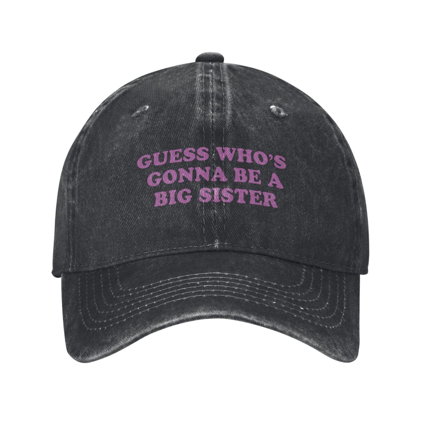 GUESS WHO'S GONNA BE ABIG SISTER Printed unisex baseball cap adjustable cap outdoor sun hats trucker hat