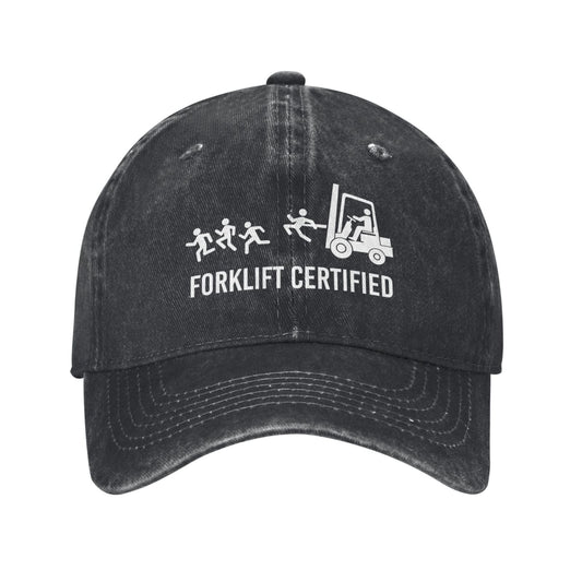 Forklift Certified Printed unisex baseball cap adjustable cap outdoor sun hats trucker hat