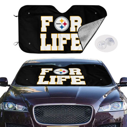 Pittsburgh Steelers 2 Printed car windshield sunshade (multi size)  front windshield sunshade