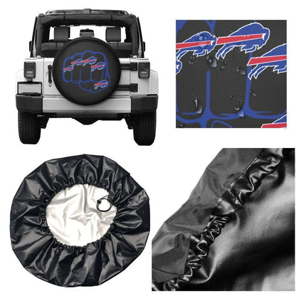 Buffalo Bills 2 Print tire protection cover car spare tire dust protection covers