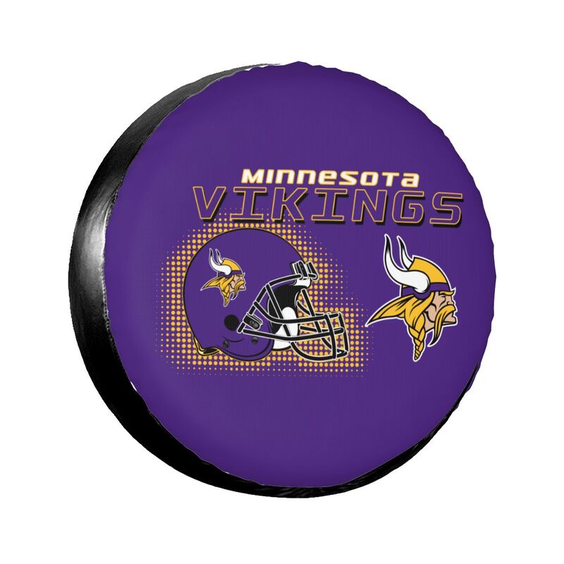 Minnesota Vikings Print car tire protection cover car spare tire dust protection covers