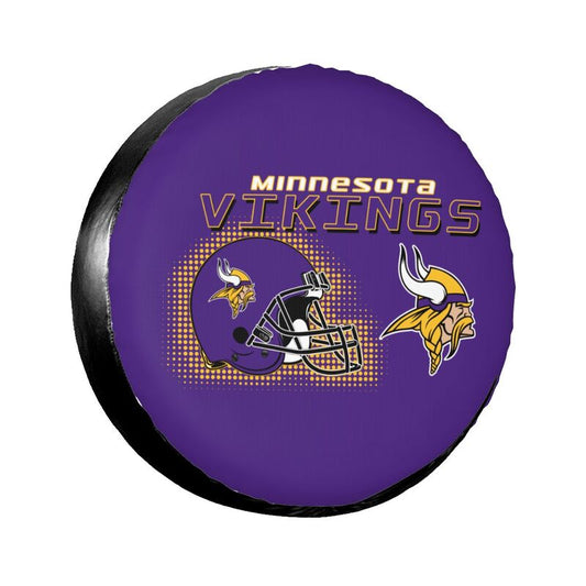 Minnesota Vikings Print car tire protection cover car spare tire dust protection covers