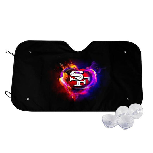 San Francisco 49ers Printing Car windshield sunshades is suitable front windshield sunshades