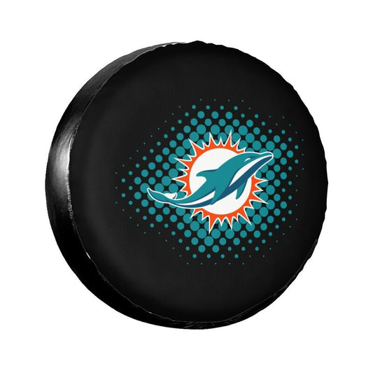 Miami Dolphins Printing tire protection cover car sun protection tire protection cover