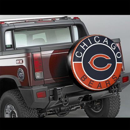 Chicago Bears Printed tire protection cover car spare tire dust protection covers