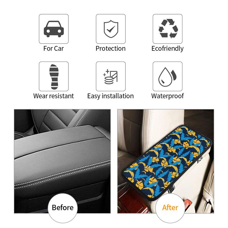 San Diego Chargers printing Center console armrest pad car armrest protective cover car