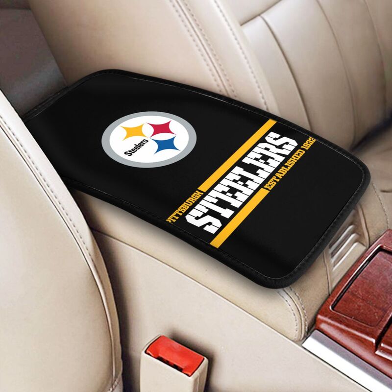 Pittsburgh Steelers Printed car armrest box pad Protective pad