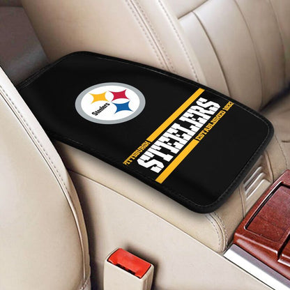 Pittsburgh Steelers Printed car armrest box pad Protective pad