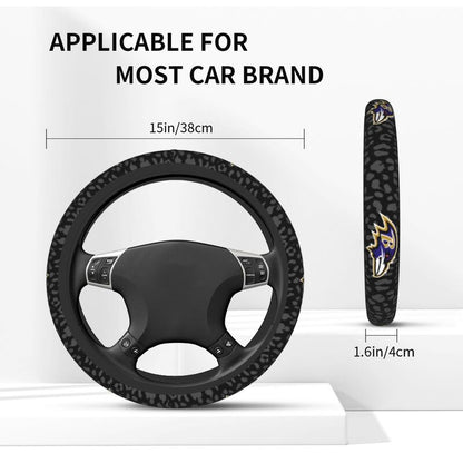 Baltimore Ravens Printed elastic steering wheel cover car anti-skid cover
