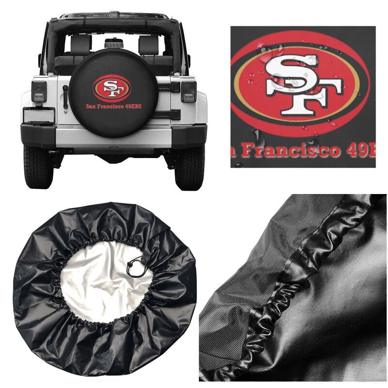 San Francisco 49ers Printing tire protection cover car sun protection tire protection covers