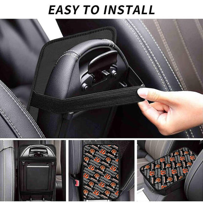 Cincinnati Bengals Printing car armrest box protective pad