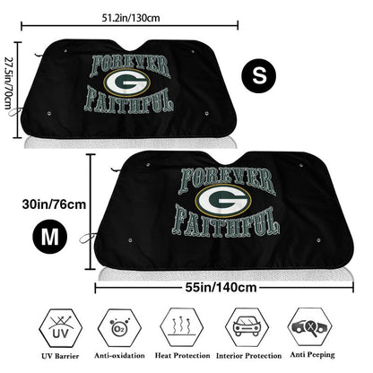 Green Bay Packers Printing car multi size front windshield sunshade car windshield sunshade