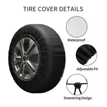 Minnesota Vikings print Skull print car tire cover tire dust cover