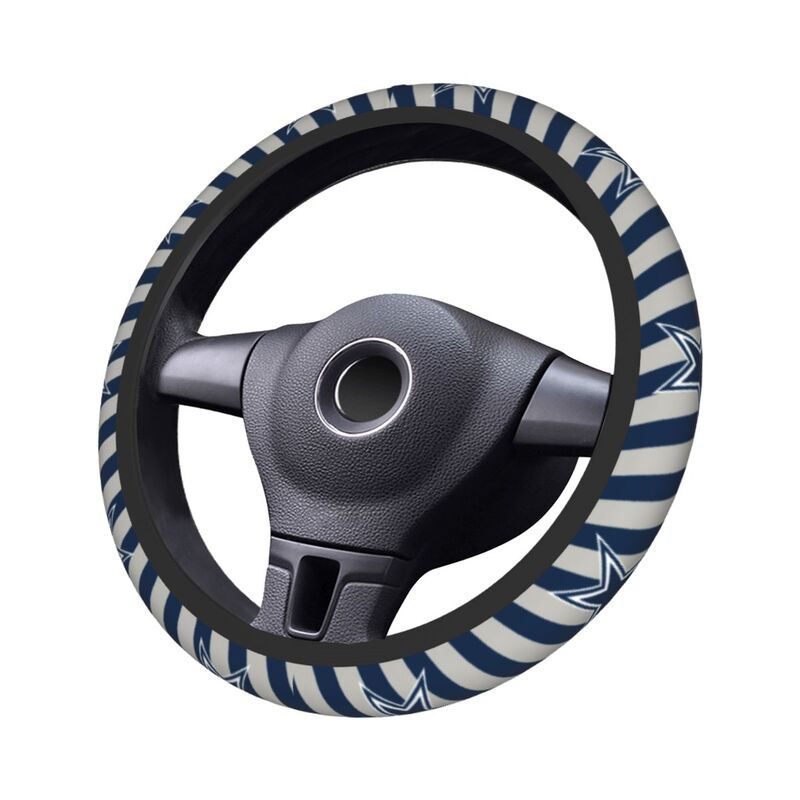 Dallas Cowboys 4 Printed elastic steering wheel cover car steering wheel protective cover