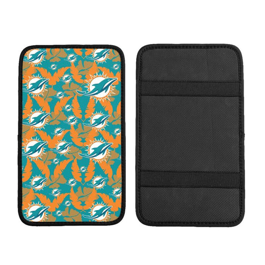 Miami Dolphins printing Center console armrest pad car armrest protective cover car