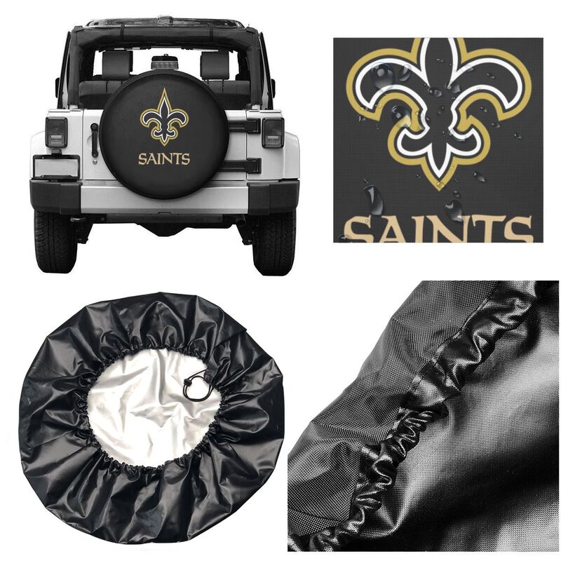 New Orleans Saints 2 Print tire protection covers car sunscreen tire protection covers