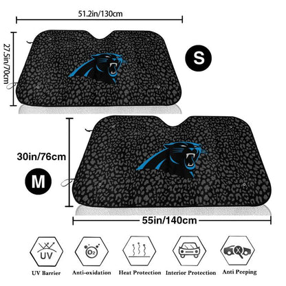 Carolina Panthers Printed Car windshield sunshades is suitable front Car windshield sunshades