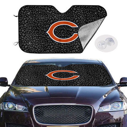 Chicago Bears 2 Printed Car windshield sunshades is suitable front Car windshield sunshades