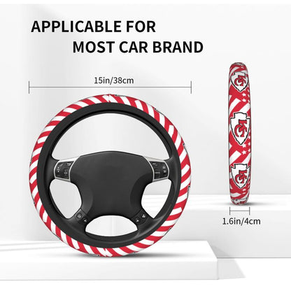 Kansas City Chiefs 3 Printed breathable elastic steering wheel cover
