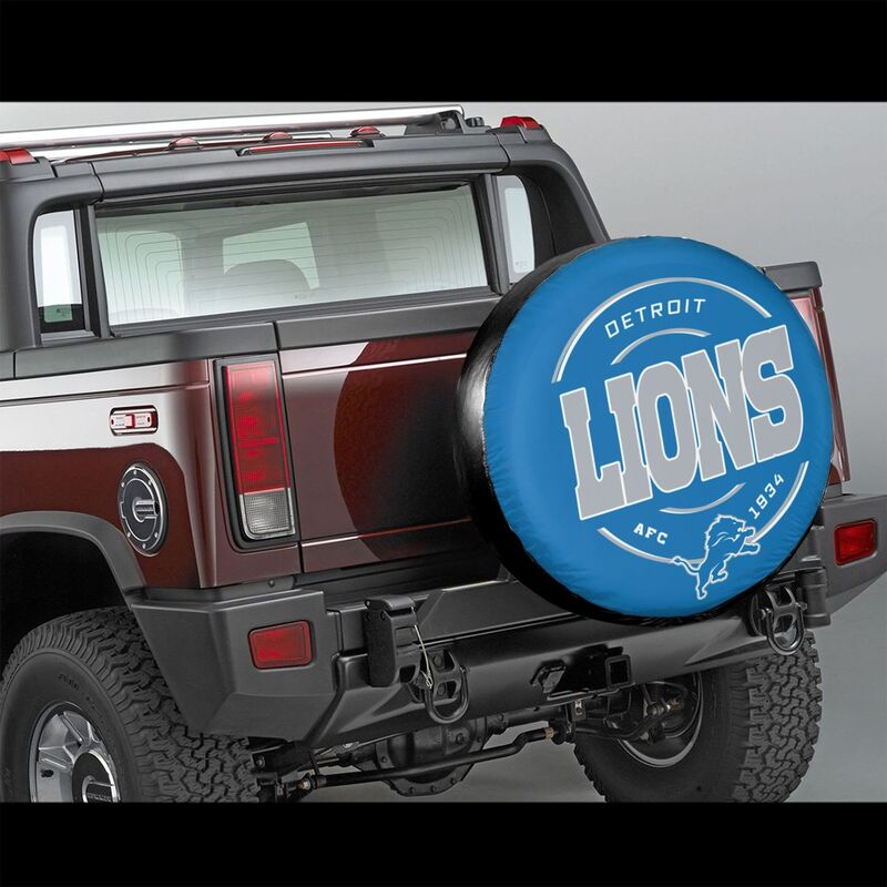 Detroit Lions Printing car tire protection cover car spare tire dust protection cover