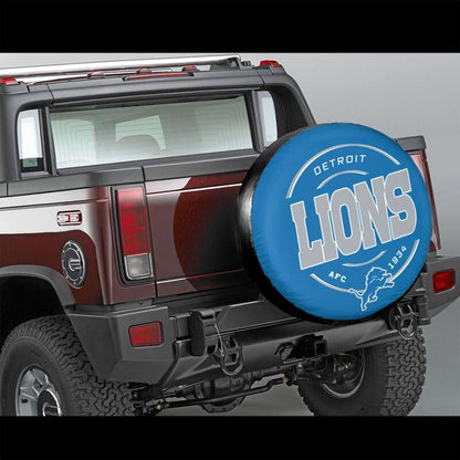 Detroit Lions Printing car tire protection cover car spare tire dust protection cover