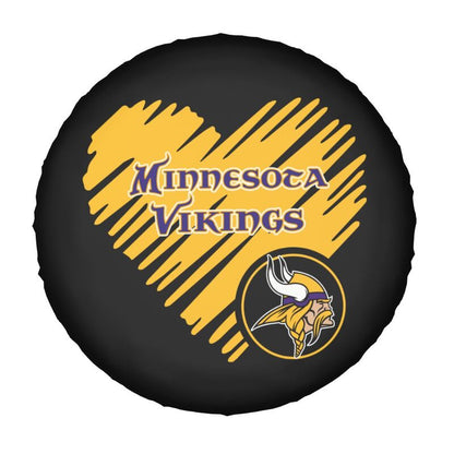 Minnesota Vikings Printed car spare tire dust protection cover tire protection cover
