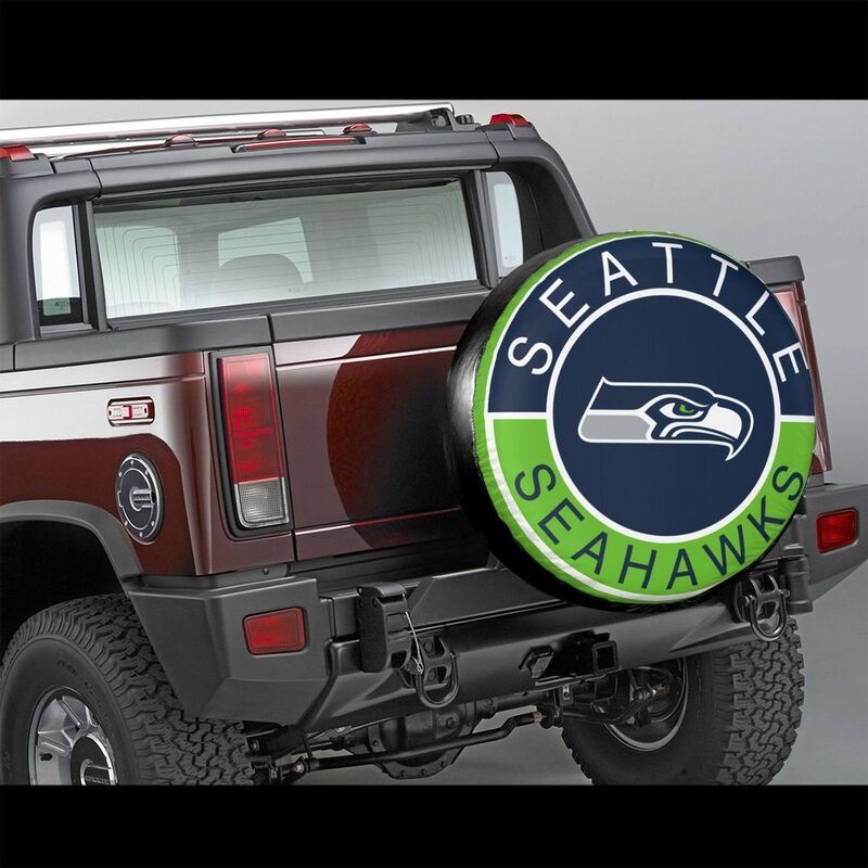 Seattle Seahawks Printed tire protection cover car spare tire dust protection covers