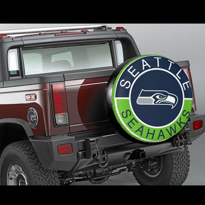 Seattle Seahawks Printed tire protection cover car spare tire dust protection covers