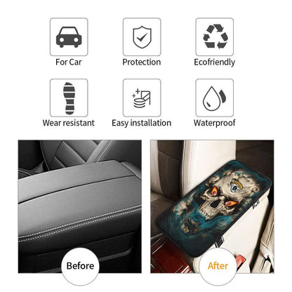 Jacksonville Jaguars Printed car armrest box pad elbow support anti slip pad