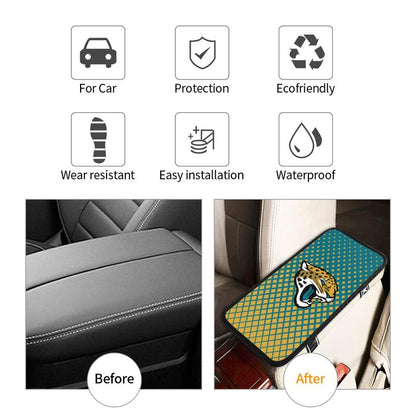 Jacksonville Jaguars Car handrail box cushion Personalized printed car armrest cover
